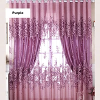 yokistg jacquard sheer curtains for living room bedroom kitchen tulle window treatment curtain embroidered voile panel