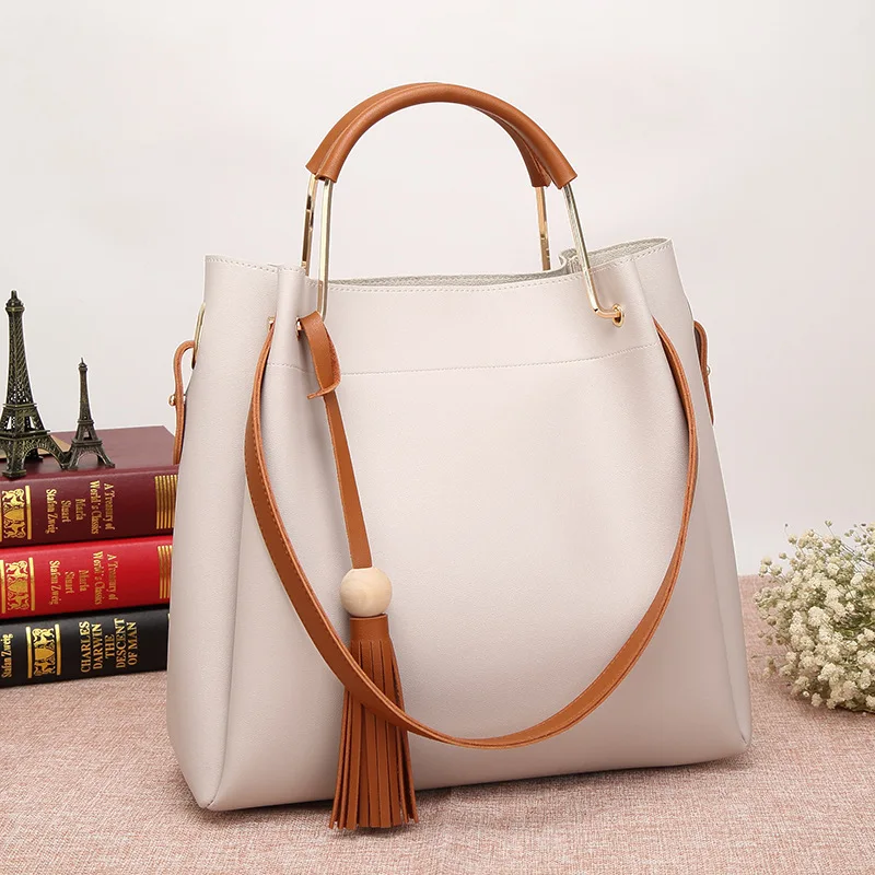 2 шт./компл. Женская композитная сумка с кисточками сумки на плечо для покупок