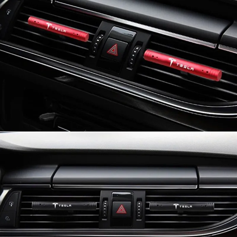1pcs New Car styling Air vent perfume Stickers for Tesla Model S X 3 P100D P85D 200 Accessories | Автомобили и мотоциклы