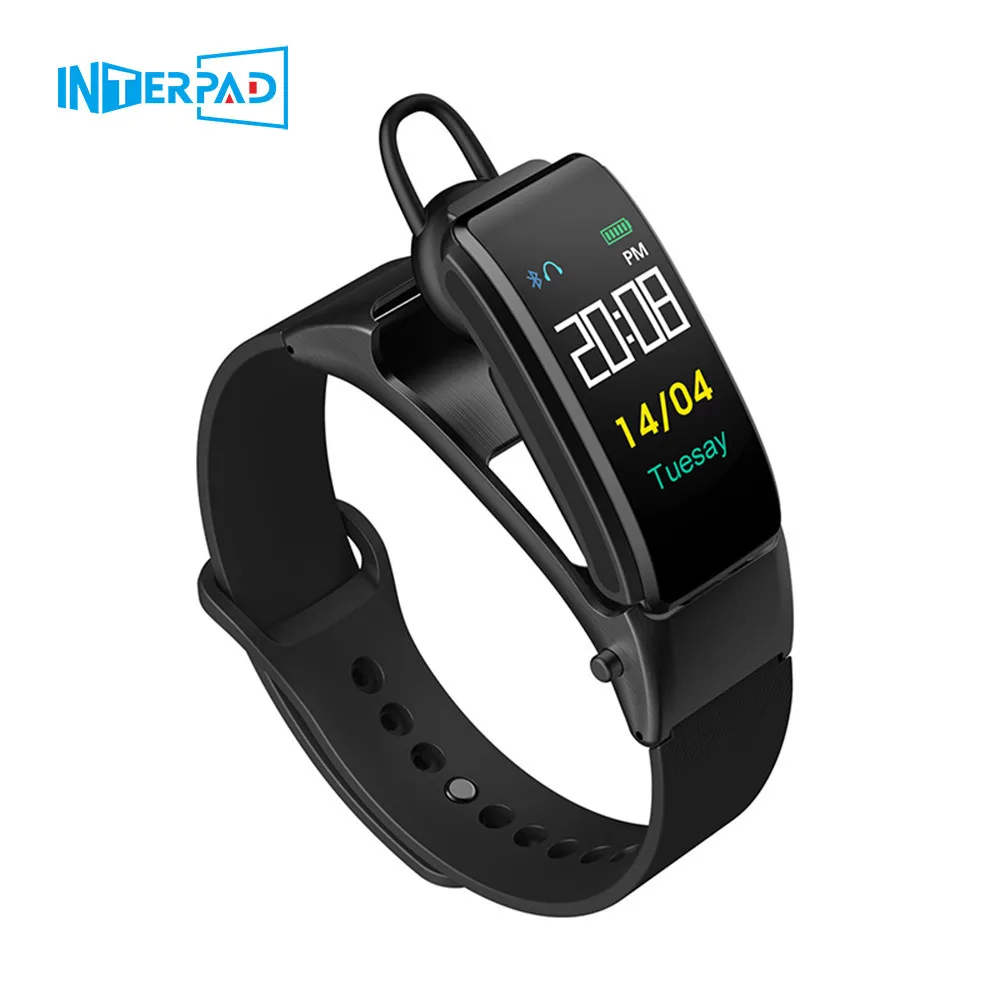 Новинка 2019 наушники Interpad умные часы отвечающие на звонки музыкальный браслет