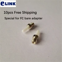 10pcs 250um ceramic ferrule with screw holder special for fc upc bare fiber adapter ftth coupler testing 126um connectivity 1 0