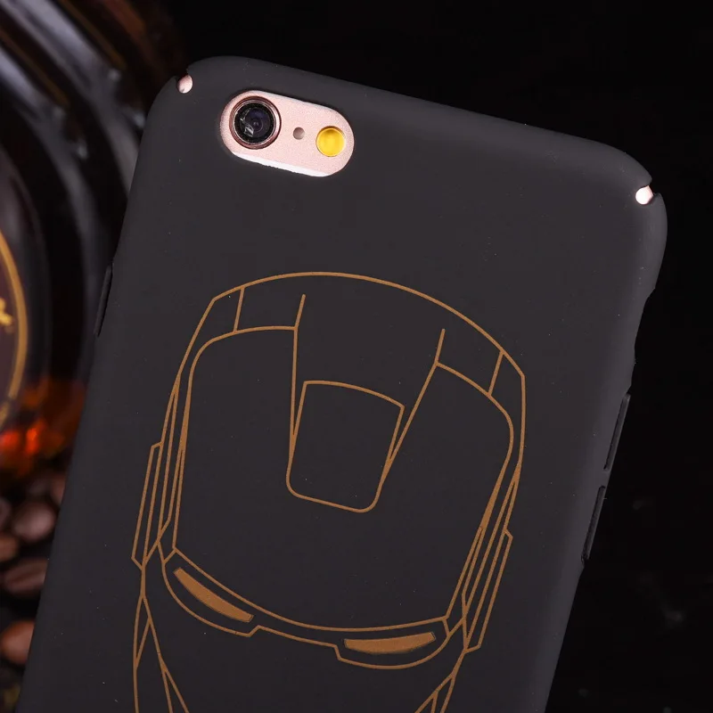 Новый чехол для iphone11 Pro 6plus простой железный человек Бэтмен Жесткий ПК телефона