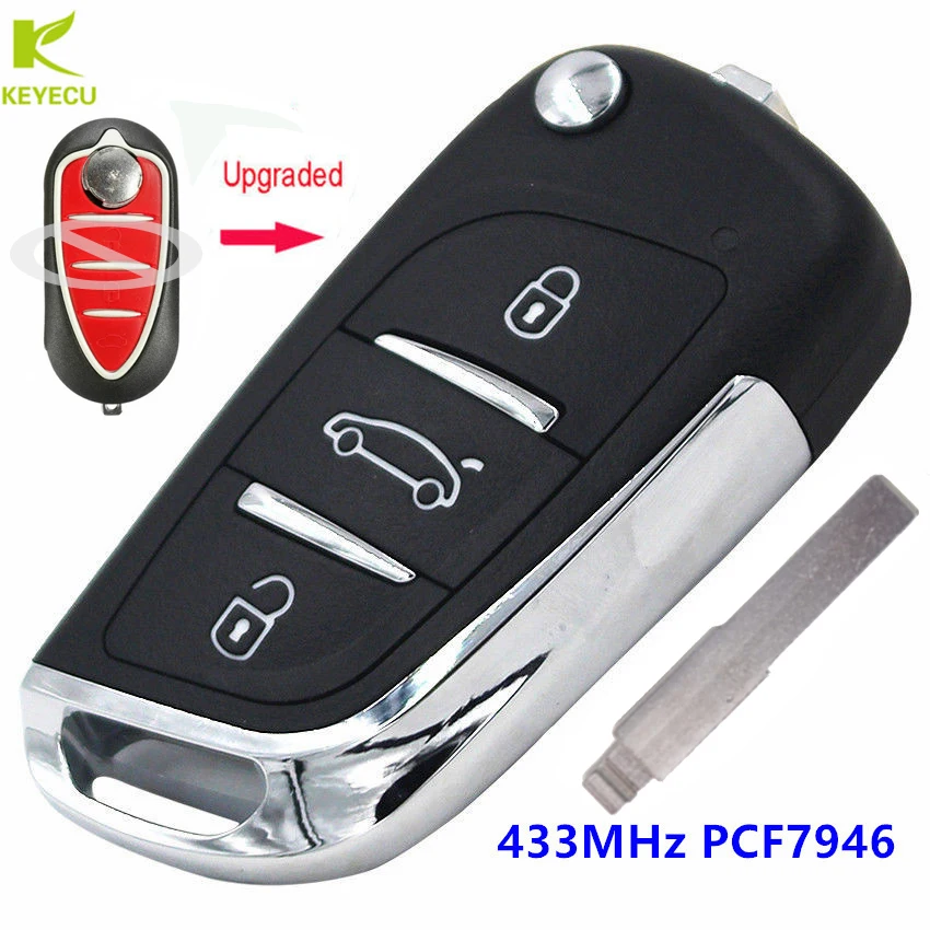 Пульт дистанционного управления для Alfa Romeo Mito Giulietta Brera 433 159 147 156 GT|Ключ от авто| |