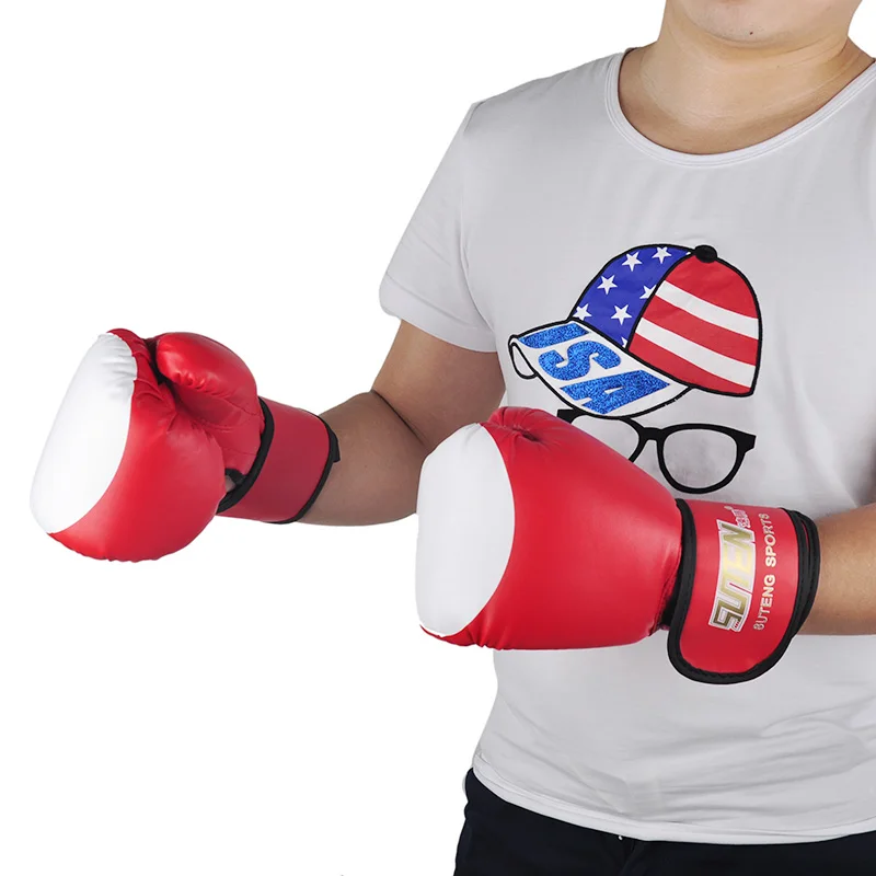 Бренд пу боксерские перчатки Кожа Кикбоксинг MMA тренировочное оборудование
