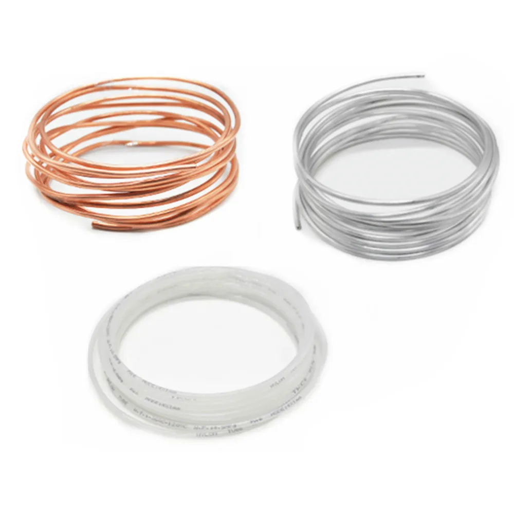 

1Meter 4/6/8mm lubricating oil pipe Copper, aluminum, nylon tube Machine oil tubing Lathes lubricate oil delivery pipe