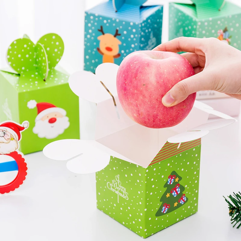 DL Рождественская коробка для упаковки яблок рождественский подарок большая - Фото №1