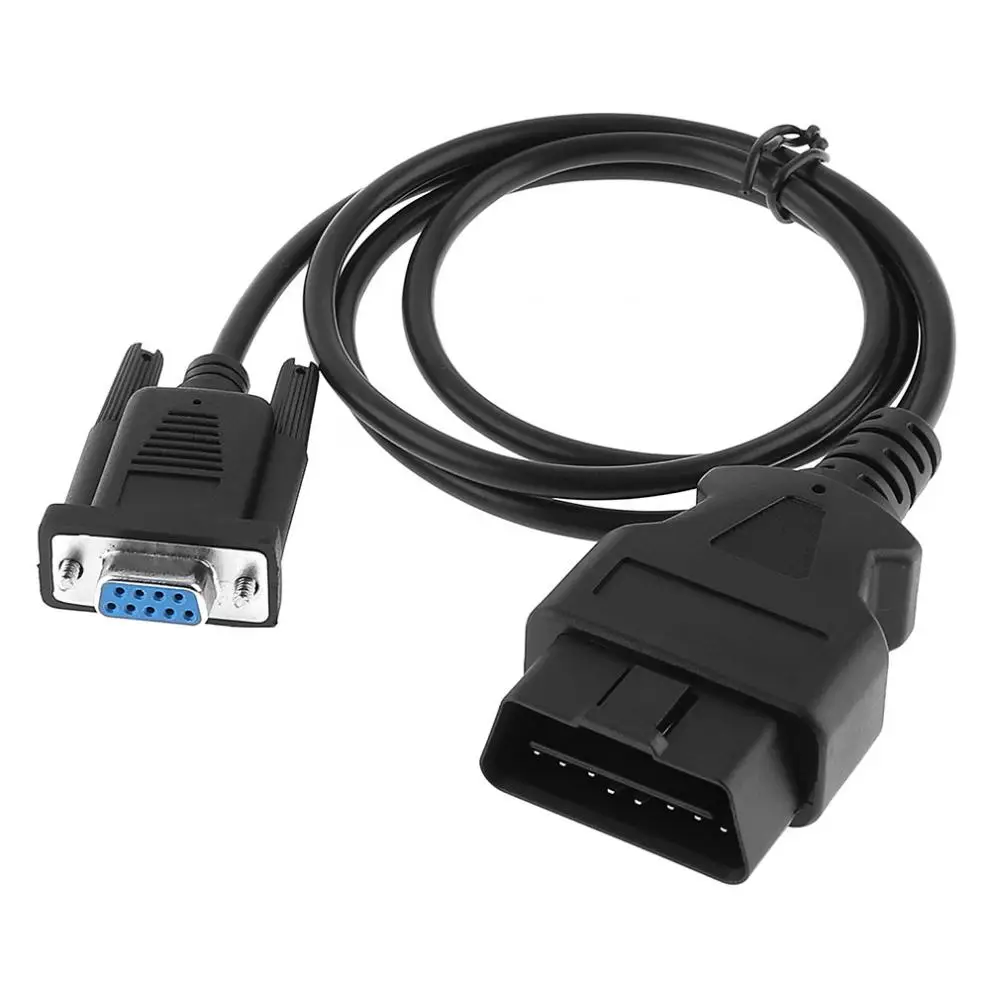 OBD II 16 контактный штекер для DB9 RS232 1 м автомобильный Удлинительный кабель