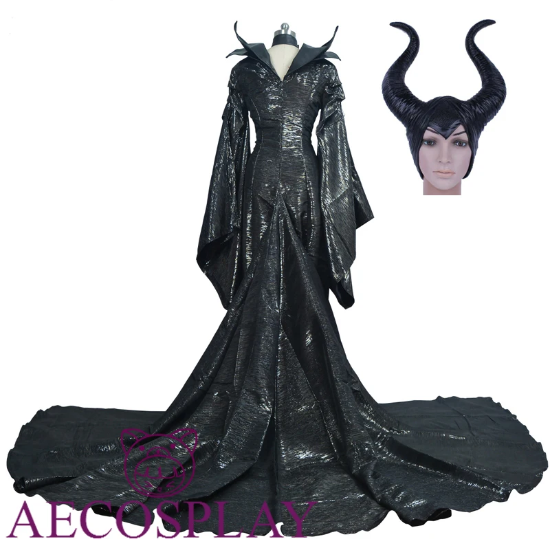 Новый костюм малифисенты для Хэллоуина Костюм черной колдуньи женский