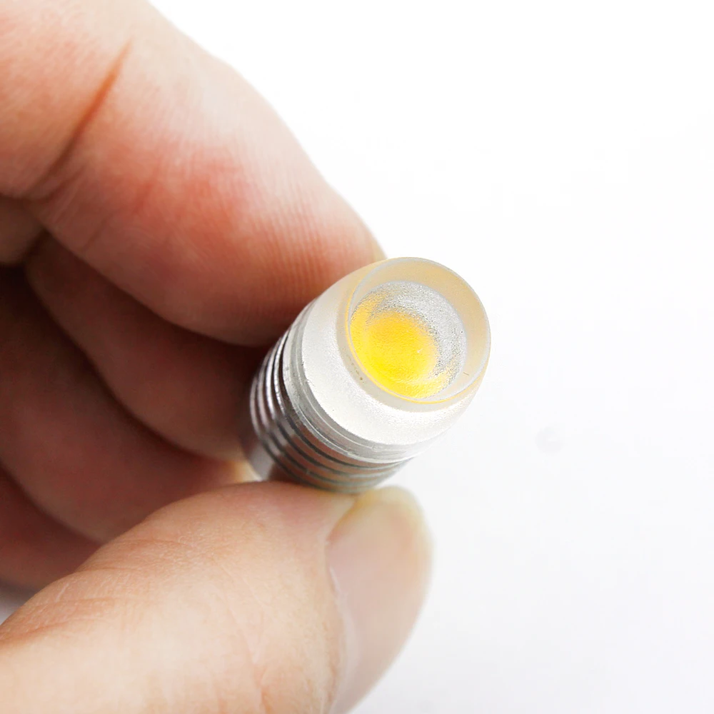 10 шт./лот алюминиевая лампа с регулируемой яркостью G4 LED 1 Вт постоянного тока 12 В