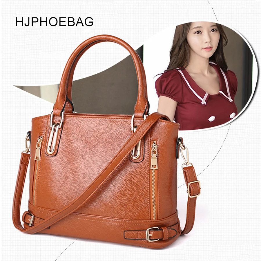 HJPHOEBAG новые женские Сумки из искусственной кожи Большие высококачественные повседневные сумки через плечо женские сумки-мессенджеры YC053
