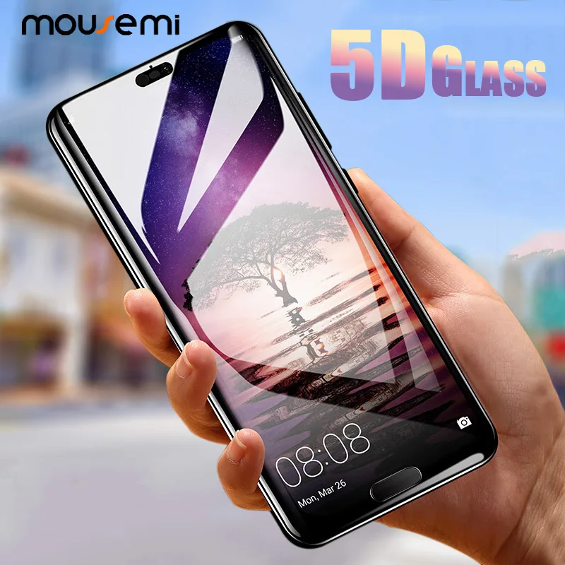 MOUSEMI 5D закаленное стекло для Huawei P20 Lite Полное покрытие защита экрана Honor 10 9 P10 Mate P