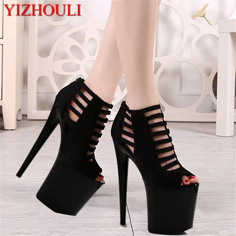 Super high heels sandals 20 cm stage shows the nightclub women's shoes Dance Shoes
