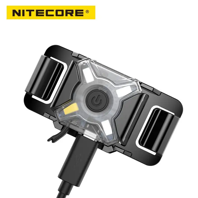 

Nitecore NU05 LE Red Green Blue White 4x LEDs Build-in Li-Ion Battery USB cable Rechargeable Mini Signal Headlamp