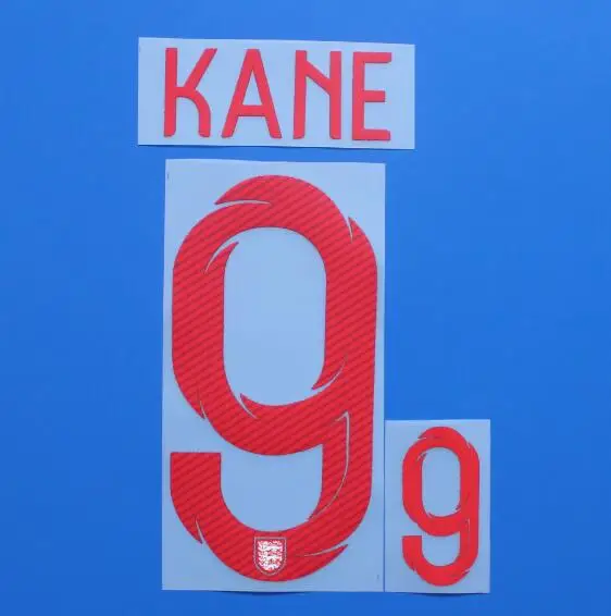 2018 England KANE BKEHACM STERLING ARDY RASHFORD DELE LINGARD Football Font Print Customize Number Stamping Patches Badges |