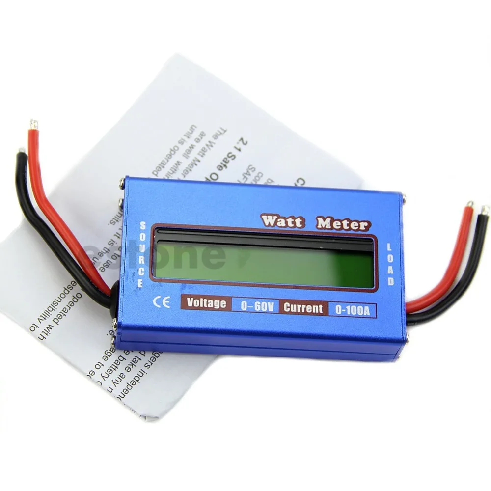 Цифровой анализатор мощности аккумулятора 60 в/100 А ваттметр стабилизатор для RC DC |