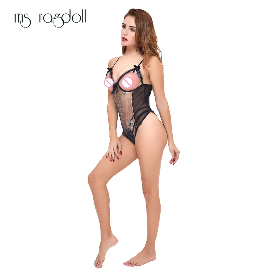 Эротическое белье для женщин платье Кружевной Костюм промежности Nuisette Пижамный