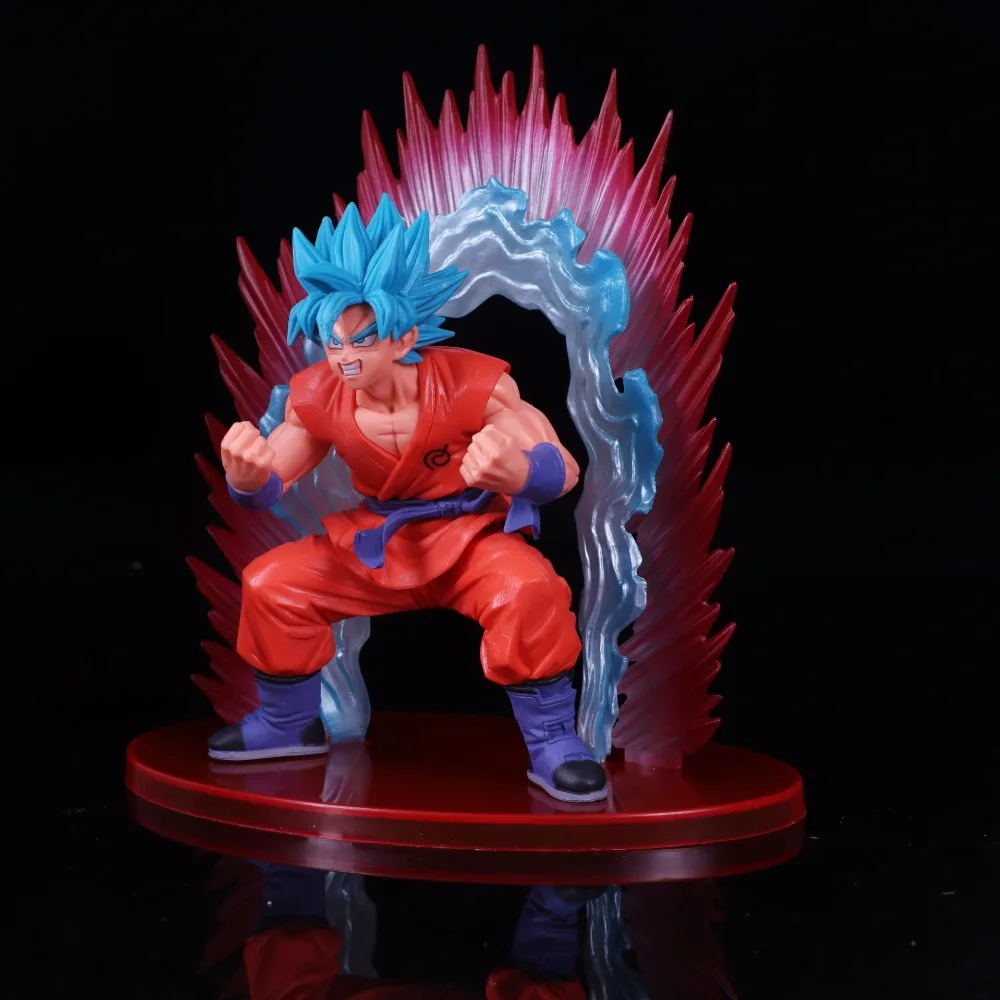 Dragon Ball super SSGSS Son Goku/Gokou рисунок Kaiouken синий японский аниме коллекционный талисман