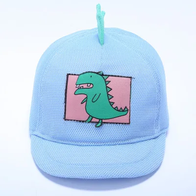 Летние детские Бейсбол девочки-мальчики сетки динозавр Snapback дышащие для