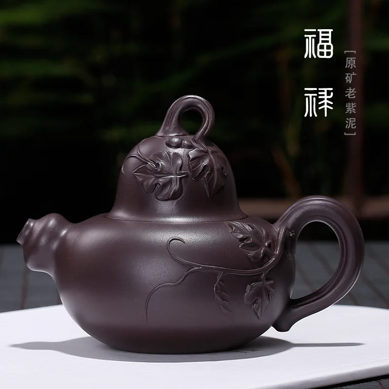 Кастрюля из фиолетового песка Gu's чайник старой фиолетовой глины для шахт
