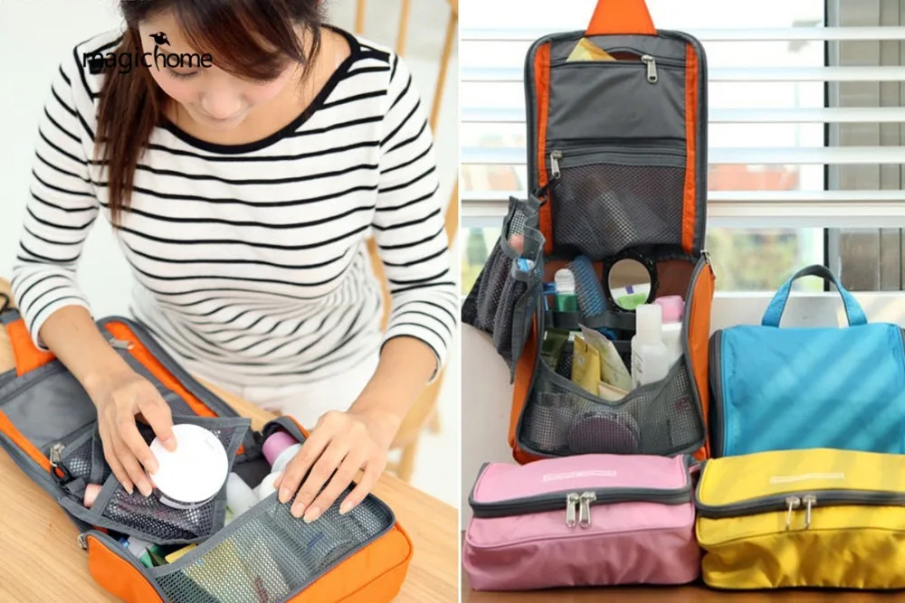 Новинка женская сумка для путешествий хранения на молнии косметичка макияжа