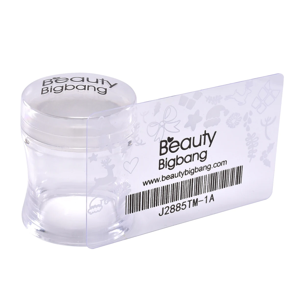 BEAUTYBIGBANG пластиковая силиконовая головка штамповка и скребок прозрачный желе цветок ручка дизайн ногтей штамп прозрачный красочный набор