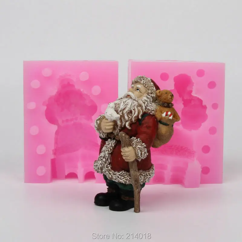 Новый год 3D мир голубь Рождество 001|silicone mould|candle moldsoap silicone |