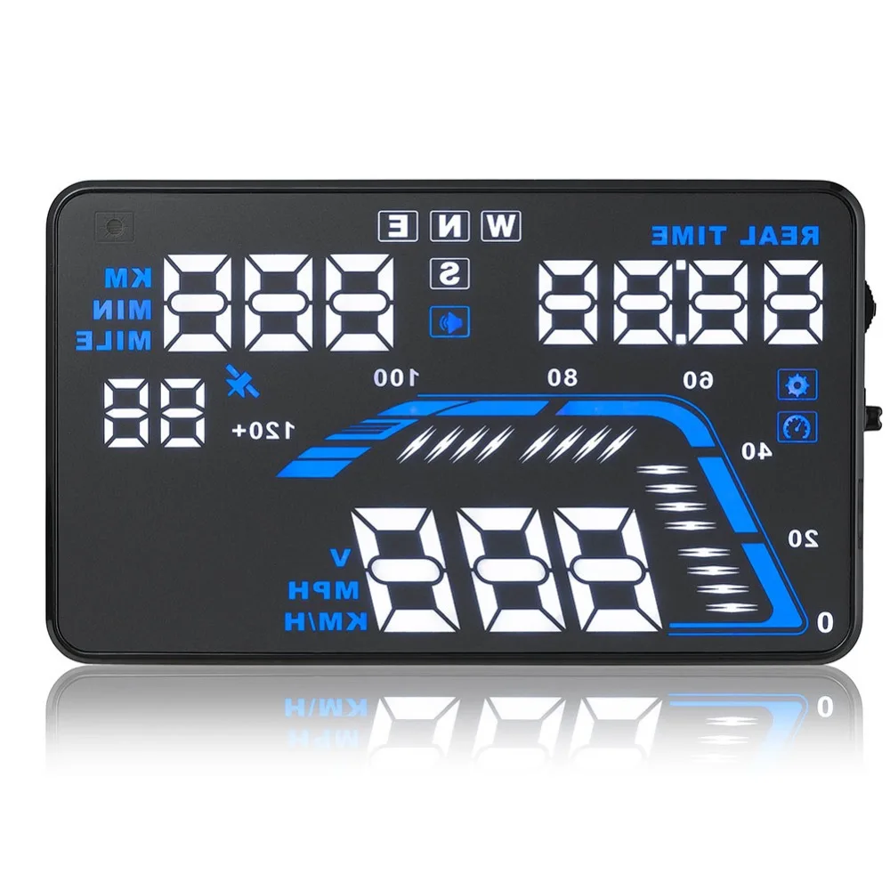 Car GPS HUD Head Up Display Universal Q7 Auto Accessories 5.5&quot Speedometers Dashboard Projector for Safety Driving | Автомобили и