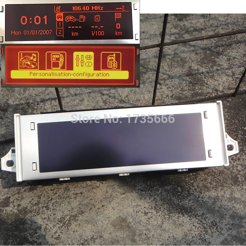 Подлинный для Peugeot 307 407 408 citroen C4 C5 автомобильный красный экран Поддержка USB и Bluetooth