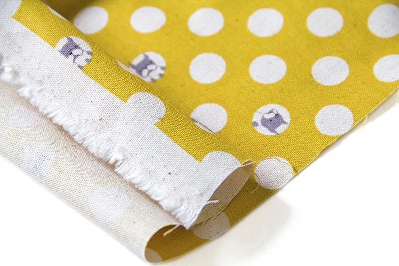 Half-Meter Japanese KOKKA Cotton Linen Fabric Patchwork Quilting Cloth Dot Dog C | Дом и сад