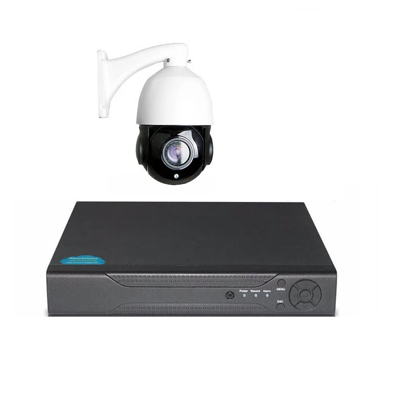 20xZoom 2MP 1080P Mini PTZ AHD Speed Dome Camera 8 Channel AHD DVR Kit Outdoor Surveillance System
