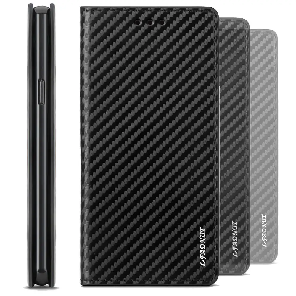 Деловой чехол из углеродного волокна для huawei P30 P20 P10 P9 P8 Lite P Smart, чехол-книжка из искусственной кожи для mate 20 10 Pro