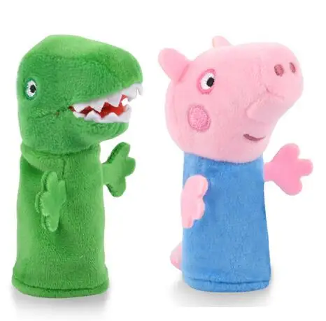 Горячая Распродажа 2 шт. натуральная со Свинкой Пеппой Палец Кукольный Peppa Джордж