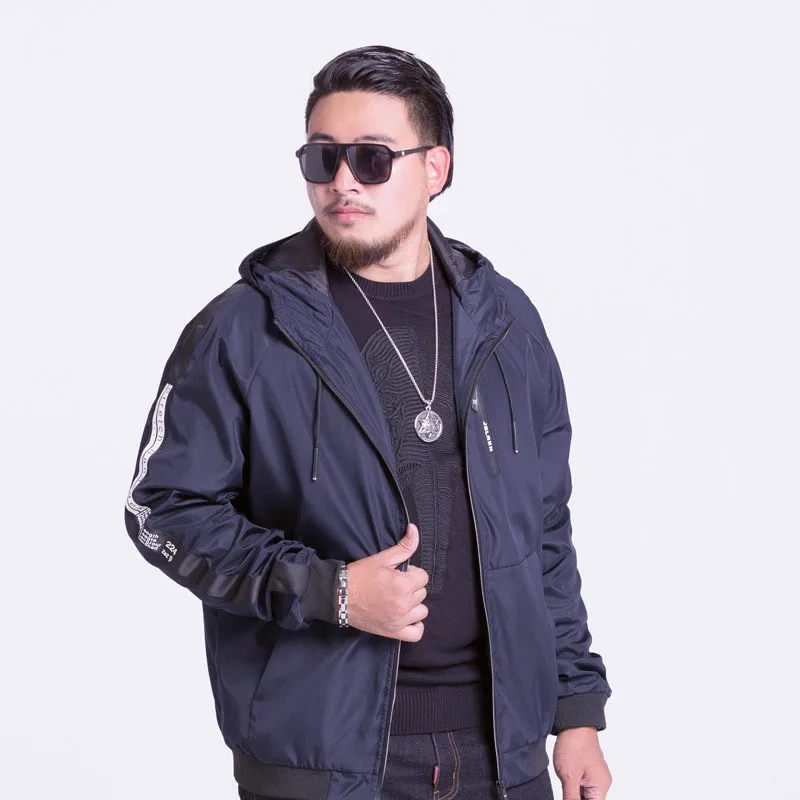 8XL 7XL 6XL Plus Size Men's Classic Hooded Bomber Jacket Spring Fashion Parka Coats Men Waterproof Windbreaker Army Jaqueta JK86 | Мужская