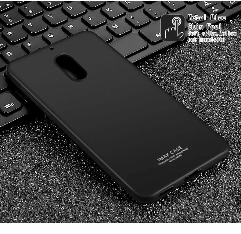 Free shipping!10 pcs IMAK Shock-resistant case+soft explosion-proof protective screen mobile phone shell For Nokia 6 |