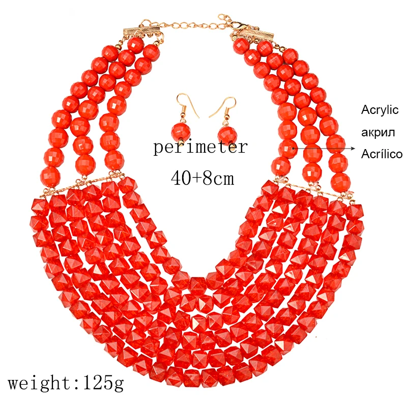 UDDEIN нигерийский Свадебный индийский набор ювелирных изделий многослойное