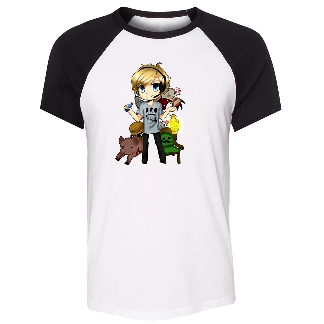 Летняя футболка унисекс Felix Arvid Ulf Kjellberg PewDiePie Pewds Legend of the Brofist Мужская с коротким