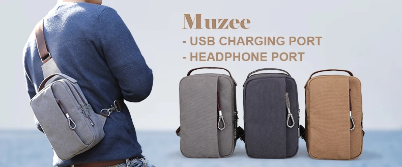 Muzee, Мужская холщовая поясная сумка, кошелек, сумка на пояс для денег, телефона, сумка для мужчин, нагрудная сумка через плечо, мужские Фанни-пакеты, сумки для мужчин