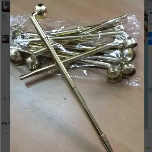 

17cm 6.6inch Smoke Pipe Brass Tobacco Smoking Pipe Stretchable for Herb Tobacco Water Pipe Hookah