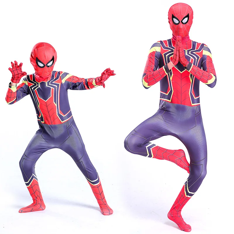 Спайдермен Косплэй костюм героя зентай Железный Человек-паук супергероя