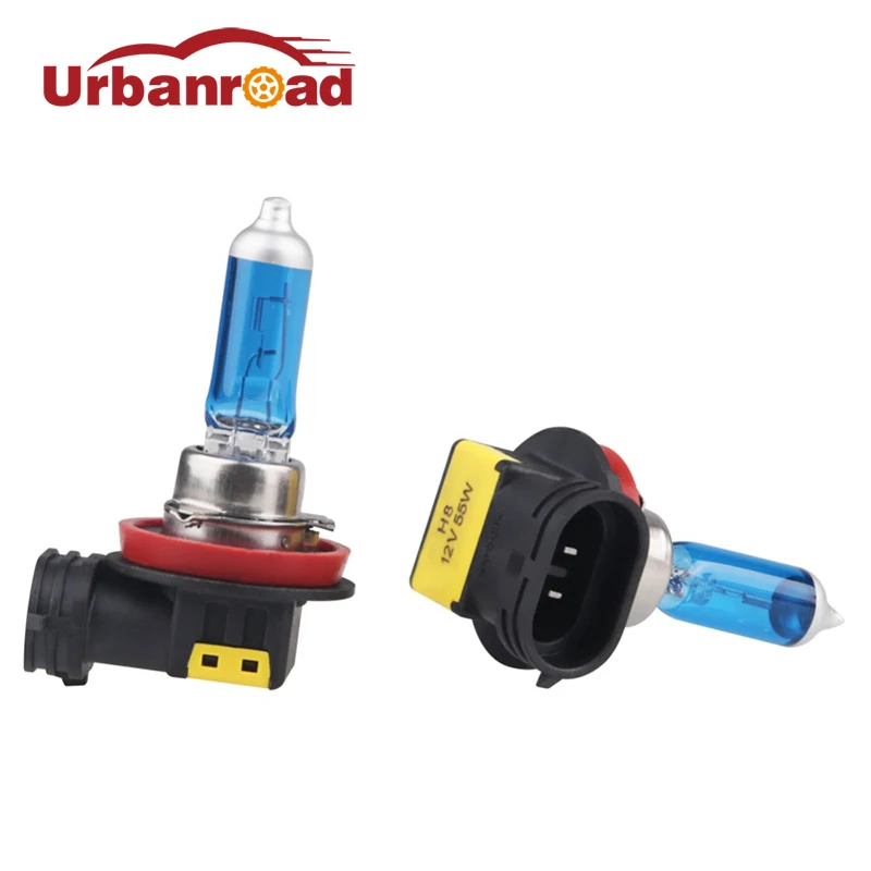 1 пара автомобильные галогенные лампы 6000 К 12 В h8 К|head light bulbs|h8 6000kcar headlight |
