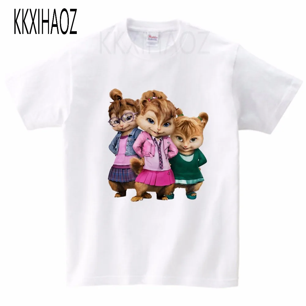 Детская одежда Alvin и chipmunk детские футболки из чистого хлопка спортивные блузки