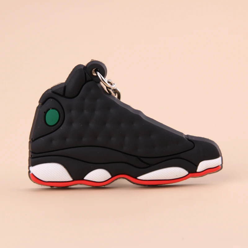 Брелок Новые экзотические мини Jordan 13 ретро обуви ключевая цепь Для мужчин и Для женщин детские подарочные брелки на баскетбольных кроссовок ключ держатель Porte Clef