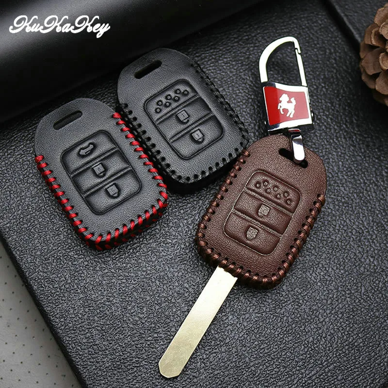 Kukakey модная кожаная Автомобильная ключница чехол сумка держатель брелок