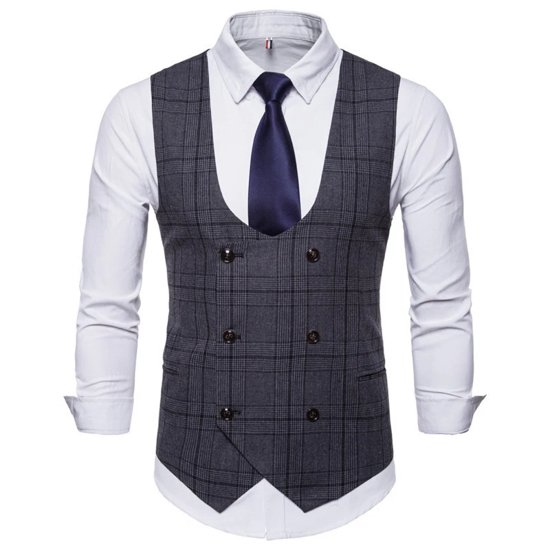 Riinr 2018 горячая распродажа мужская одежда мужской жилет Slim Fit Chaleco Hombre нежный Blaser