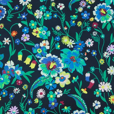 color 11 1 метр хлопок ткань с цветочным принтом ручной работы DIY одежды платье детская одежда хлопок T530 - Цвет: color 11