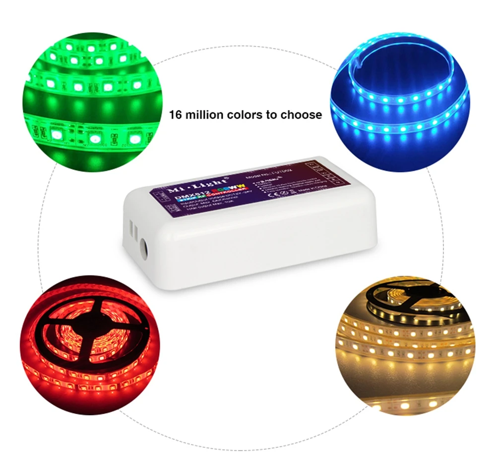 Контроллер Milight MiBoxer FUTD02 DMX512 RGB + CCT для светодиодных лент 2 4 ГГц RF с дистанционным