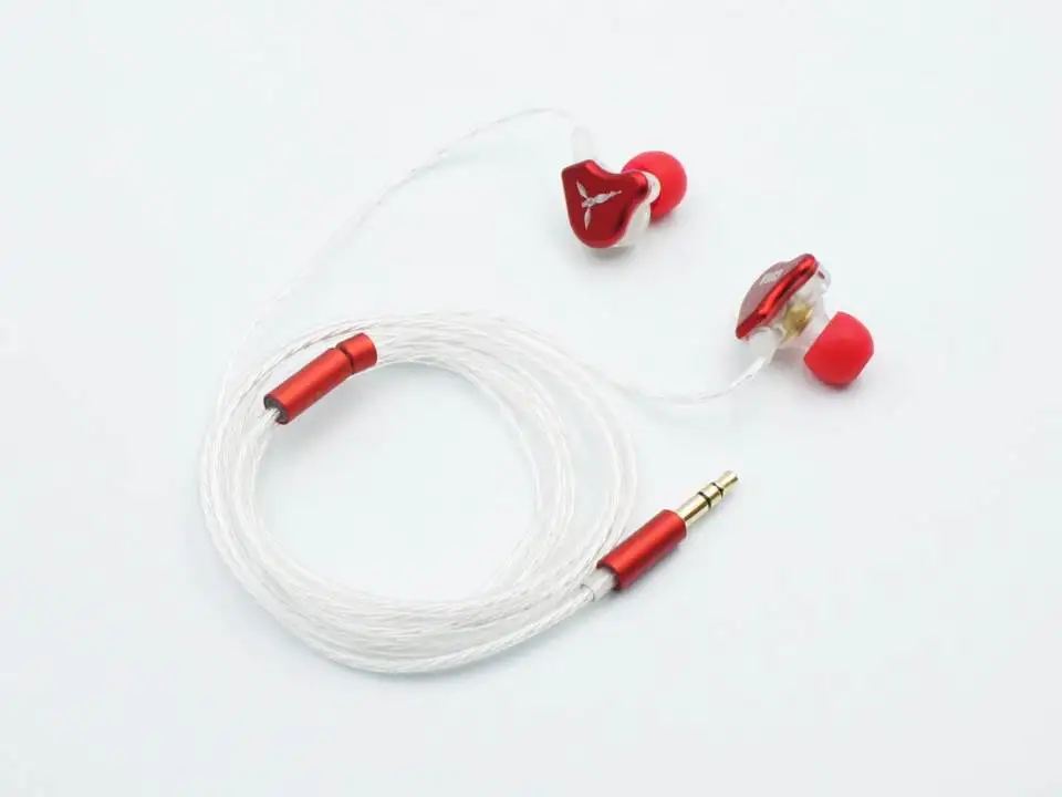 Red TANCHJIM Cora Macaron Dynamic Driver посеребренные OFC HiFi наушники-вкладыши - Цвет: Red