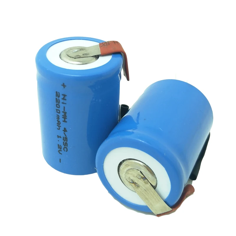 2 шт. аккумуляторные батарейки 4/5SC Ni MH 2200 мАч|rechargeable battery| |