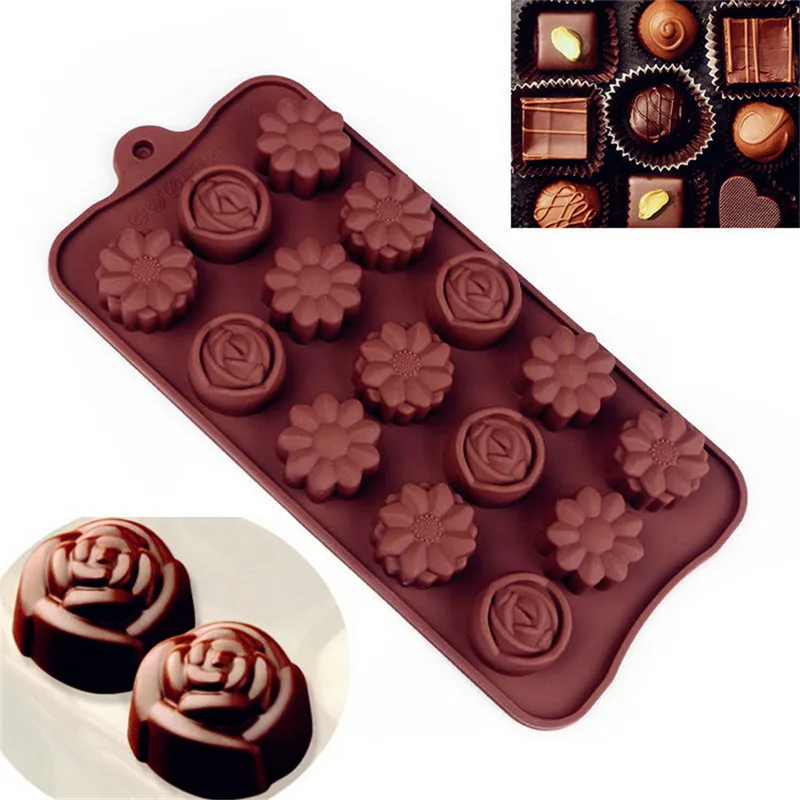 1 шт. силиконовая форма для выпечки 15 ячеек|silicone flowers|silicone food gradesilicone rose |
