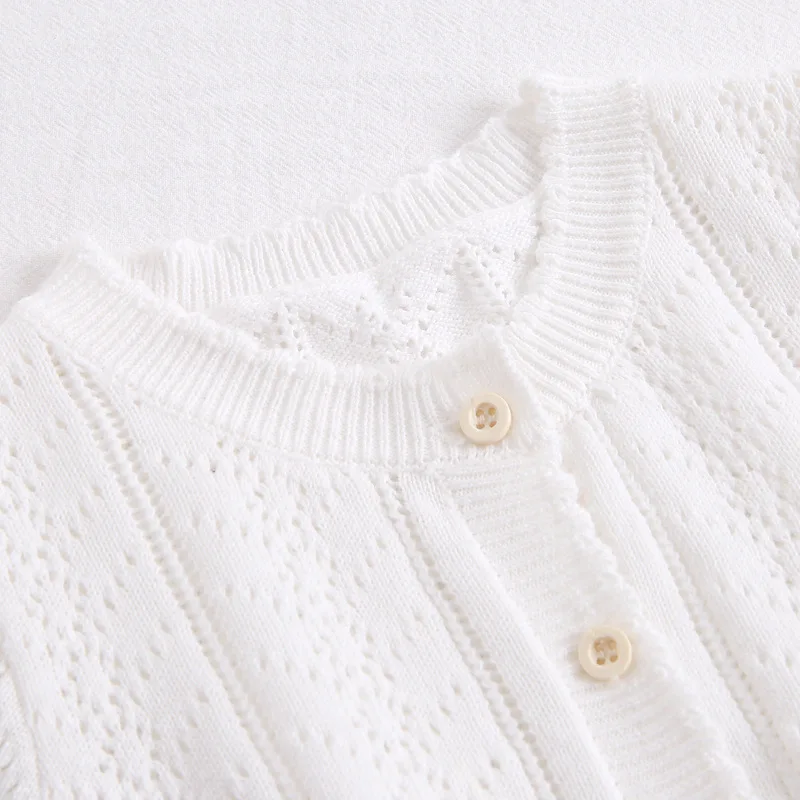 Новинка Детский свитер для девочек с шапкой ажурная одежда маленьких осенне